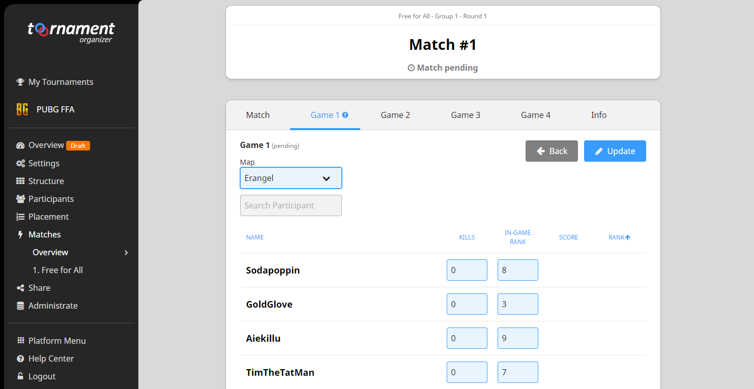 Pubg Create Your Tournament Toornament Knowledge Base