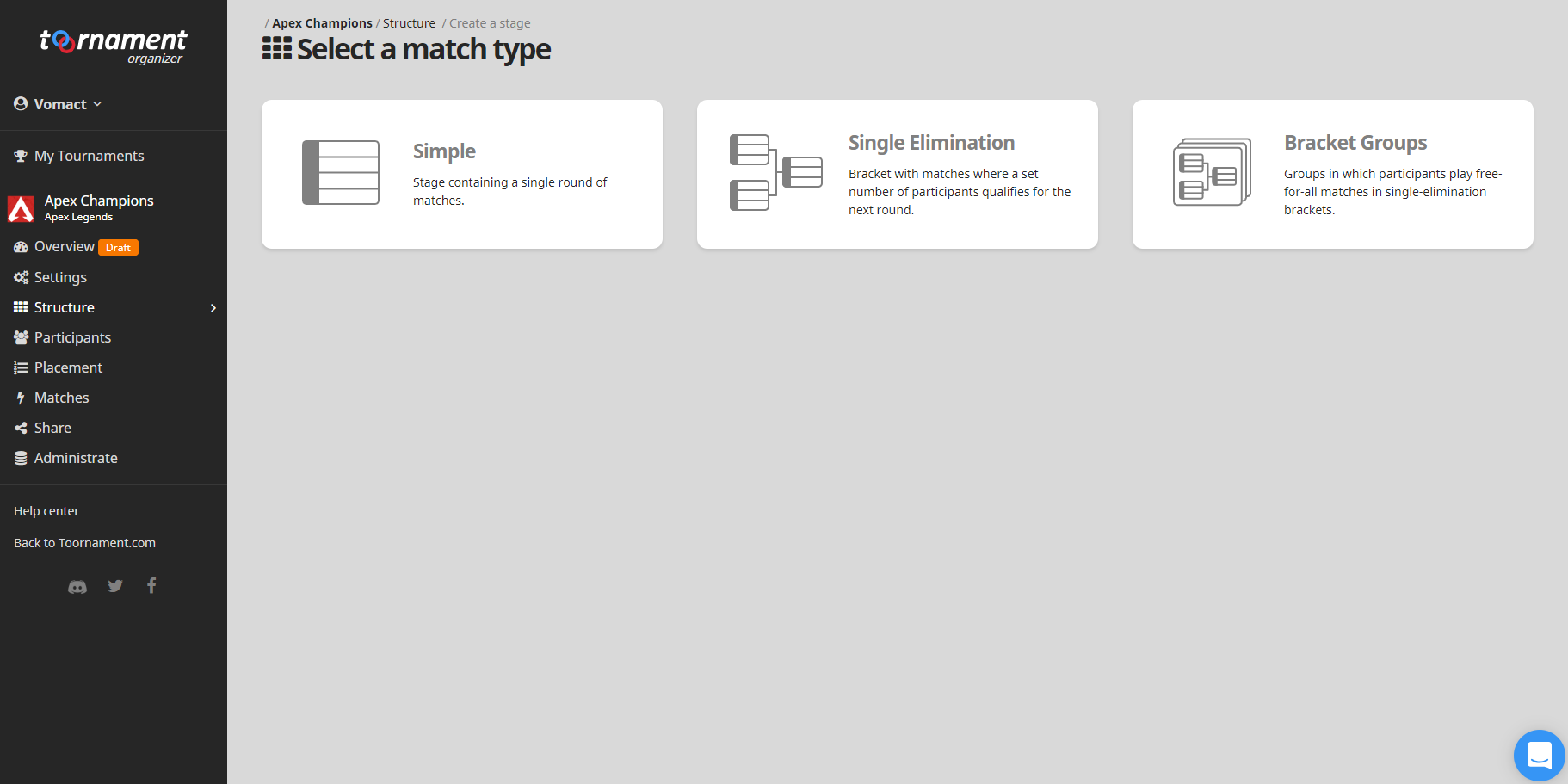 Переводчик match. Tournament structure.