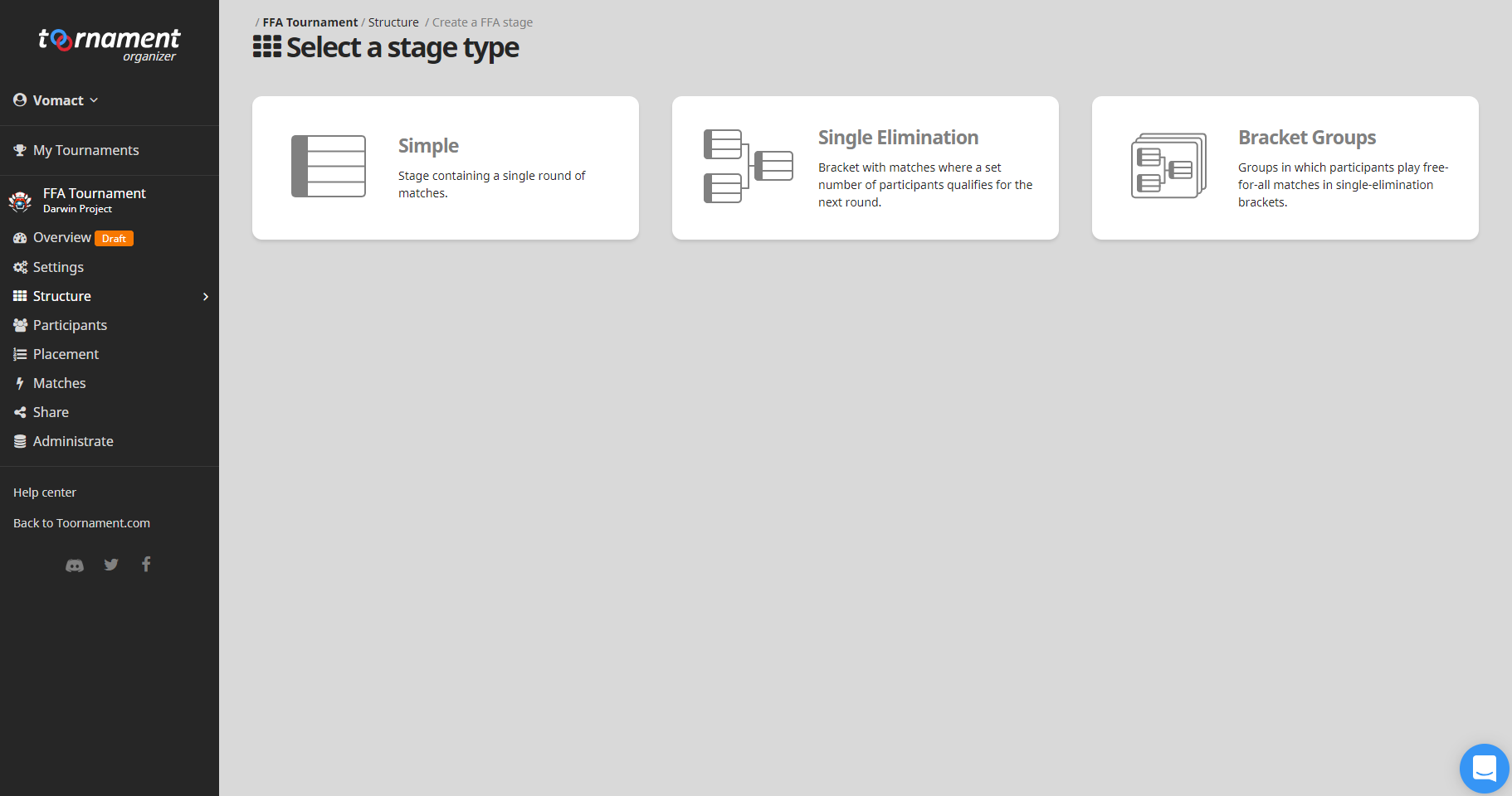 Darwin Project Create Your Tournament Toornament Knowledge Base - simple round script roblox