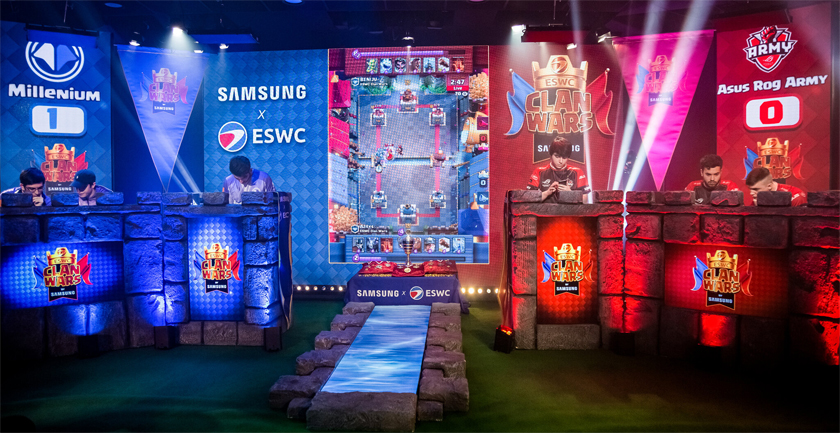 View of a Clash Royale tournament