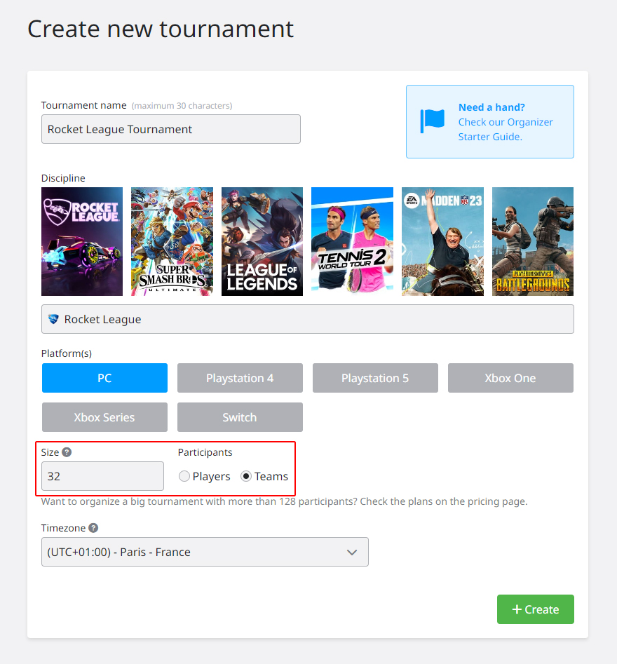 How To Create Tournaments on Rocket League 