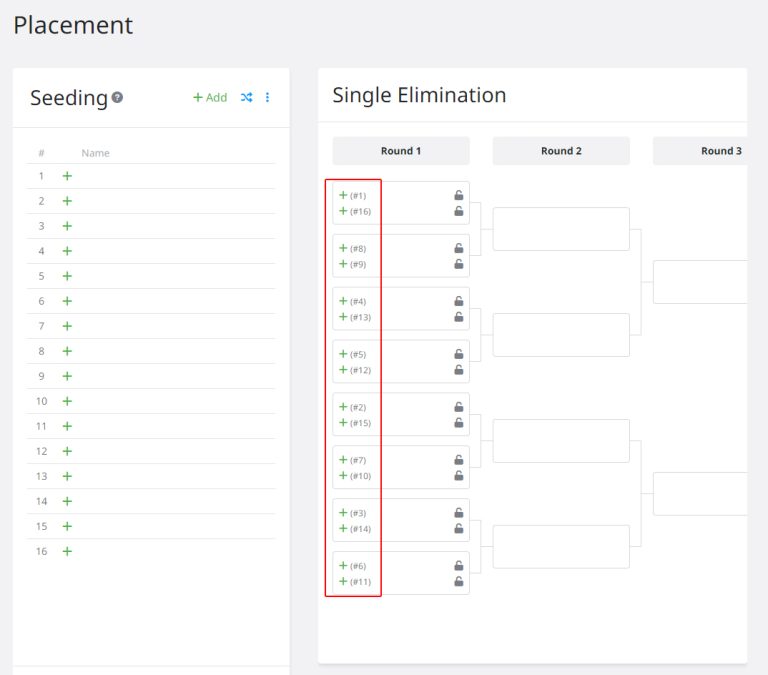How to manage your tournament seeding and placement