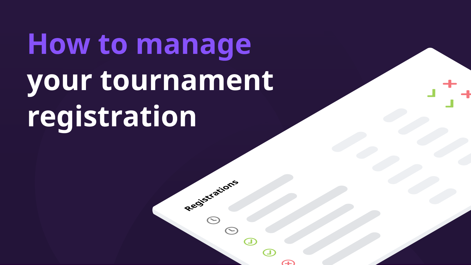 How To Register For Tournaments