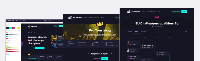 ESTUDIOS Case Study, Tournament Platform